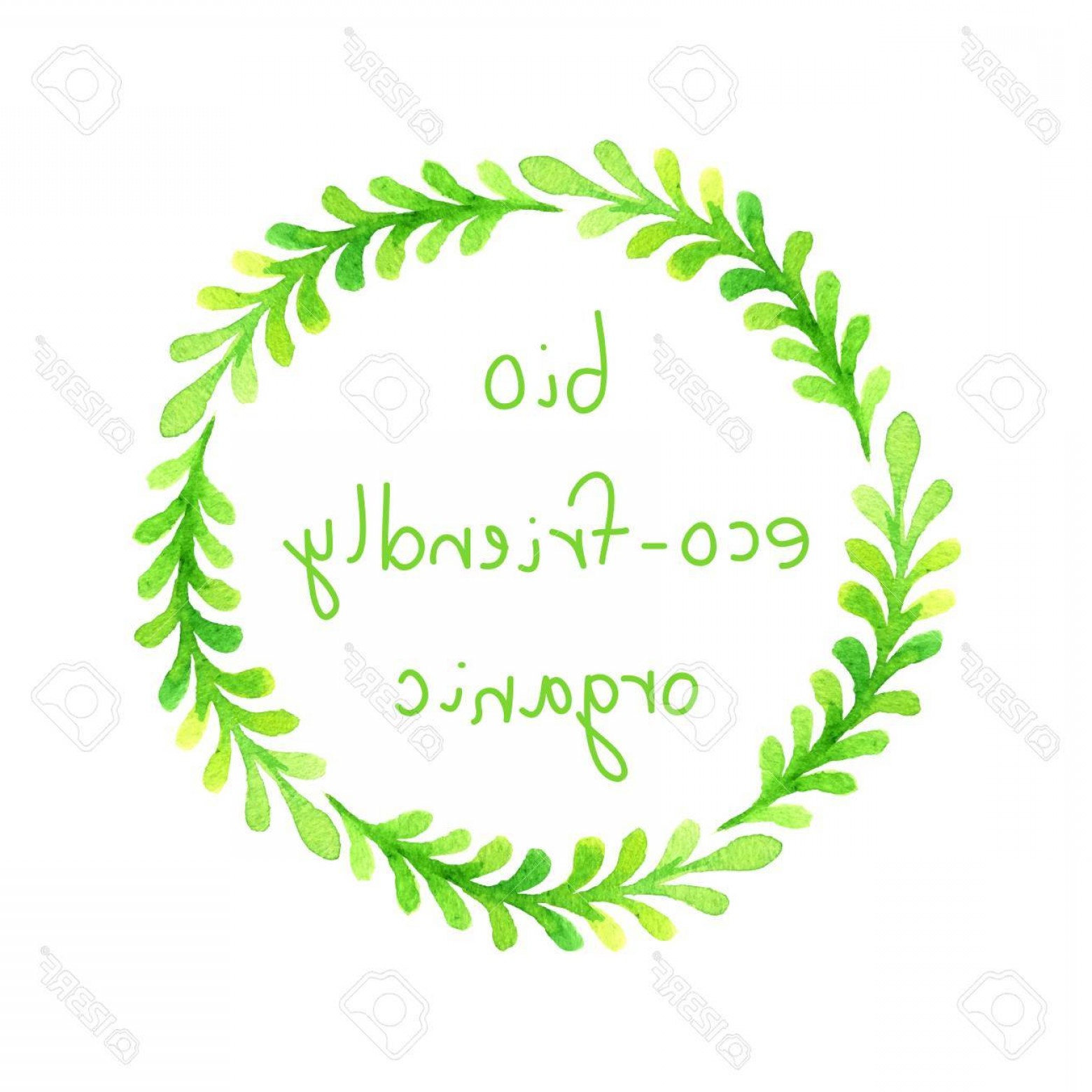 1560x1560 Watercolor Wreath Vector Free Lazttweet - Watercolor Greenery Vector