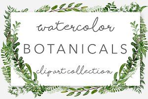 300x200 Wild Watercolor Greenery Clipart Greenery, Watercolor And Wreaths - Watercolor Greenery Vector