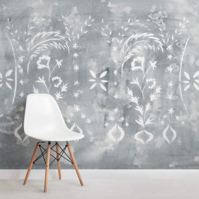 400x400 Watercolour Wallpaper Murals Wallpaper - Watercolor Grey