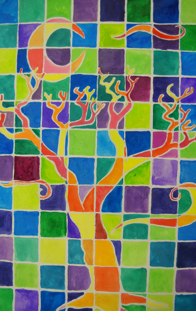 400x634 Watercolor Grid - Watercolor Grid