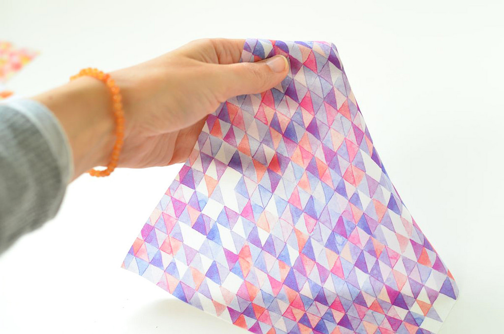 1024x678 Watercolor Grid Fabric (Poly Crepe De Chine) New Fabric Amp - Watercolor Grid