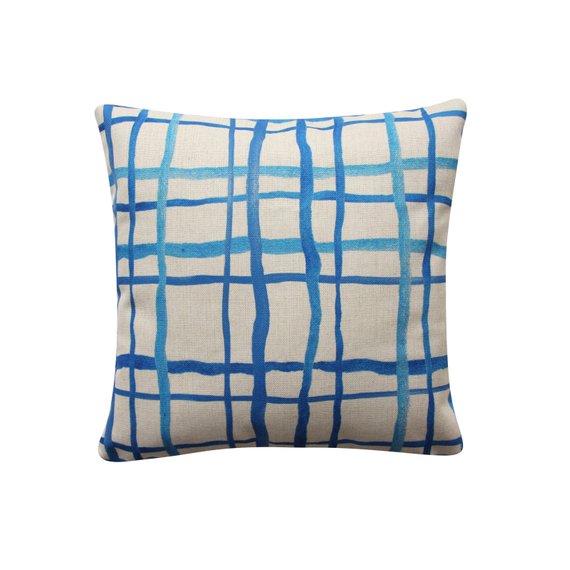 570x570 Watercolor Grid Geometric Cushion 18 X 18 Pillow Etsy - Watercolor Grid