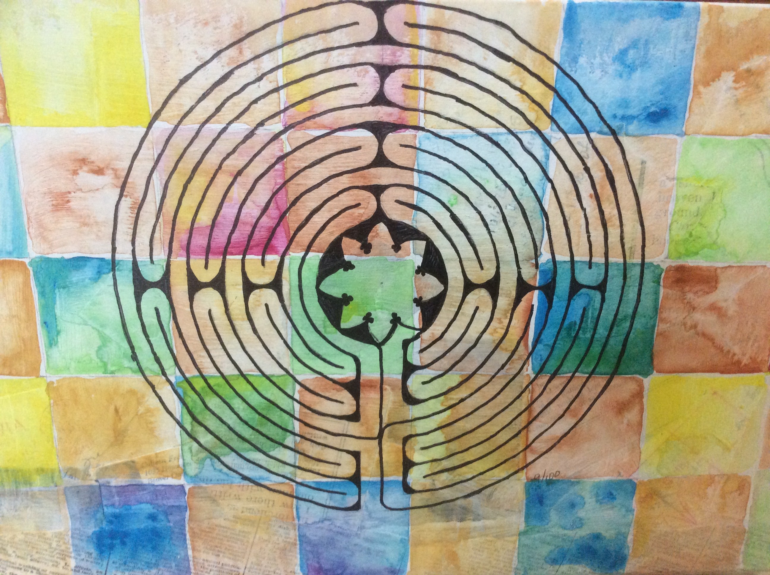 2592x1936 Watercolor Lunanista - Watercolor Grid