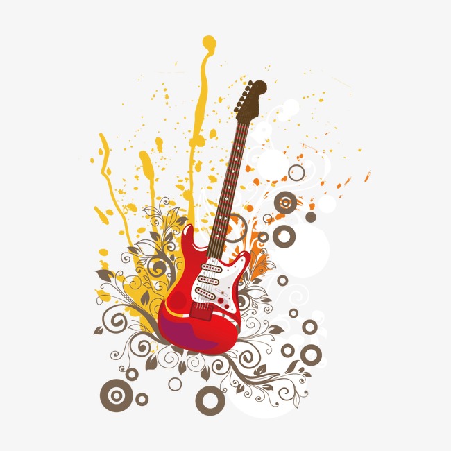 650x650 Watercolor Guitar, Watercolor, Drawing Material, Guitar Png And - Watercolor Guitar