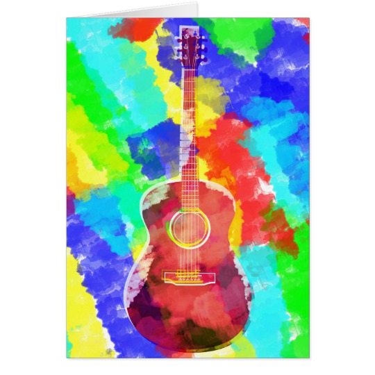 Watercolor Guitar at PaintingValley.com | Explore collection of ...