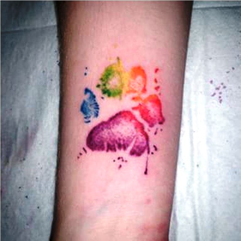 768x768 45 Rainbow Tattoos Tattoofanblog - Watercolor Guitar Tattoo