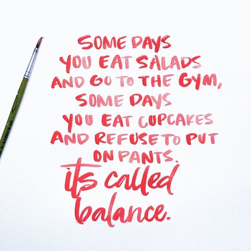 500x500 Quote Quotes Typography Watercolor Balance Lettering Gym - Watercolor Gym