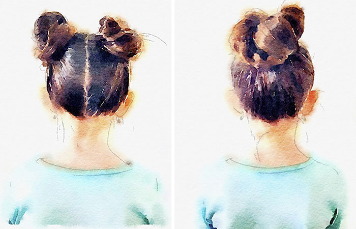 700x450 Watercolor Duck - Watercolor Hair