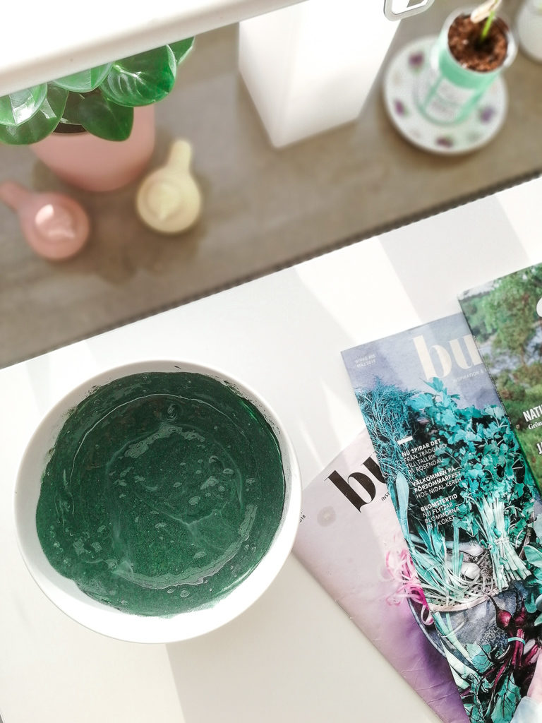 768x1024 Diy Hair Mask With Spirulina Plumedaure - Watercolor Hair Mask