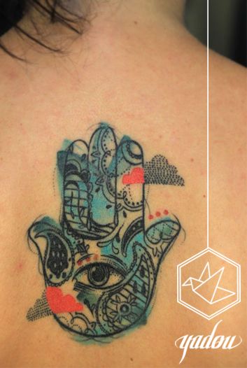 353x526 Watercolor Hamsa. Body Art Watercolor, Tattoo And - Watercolor Hamsa Tattoo