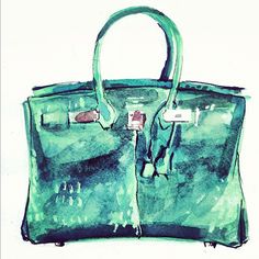 236x236 Louis Vuitton Red Bag Print From Watercolor Painting Fashion - Watercolor Handbag