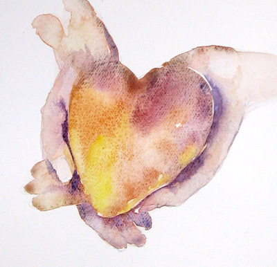 400x386 Jennifer Smith Greene Graphic Design And Watercolor Illustration - Watercolor Hands