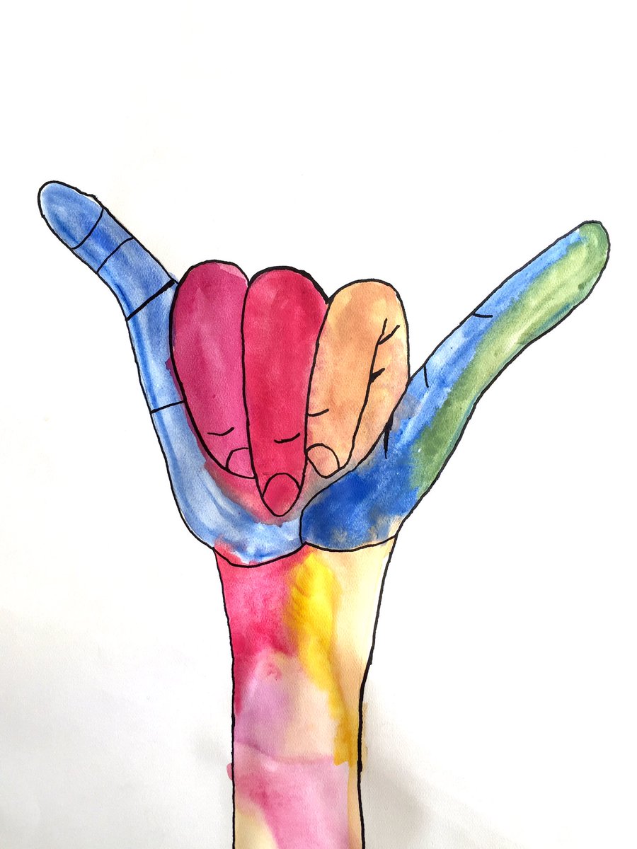 900x1200 Kristine Emerson On Twitter Grade 6 Watercolor Hands - Watercolor Hands