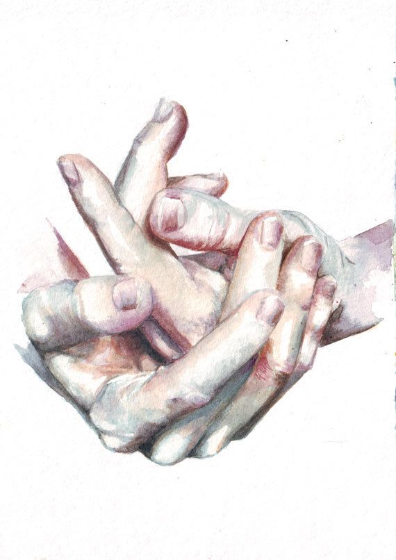 570x806 Watercolor - Watercolor Hands