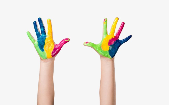 650x404 Watercolor Painted Hands, Watercolor Clipart, Painted Watercolor - Watercolor Hands