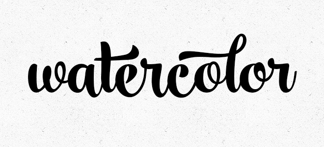660x300 Create A Watercolor Text Effect In Photoshop Bluefaqs - Watercolor Handwriting Font