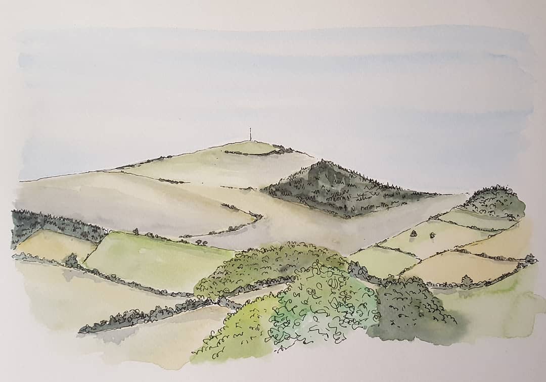 1080x756 Lineandwash - Watercolor Hashtags