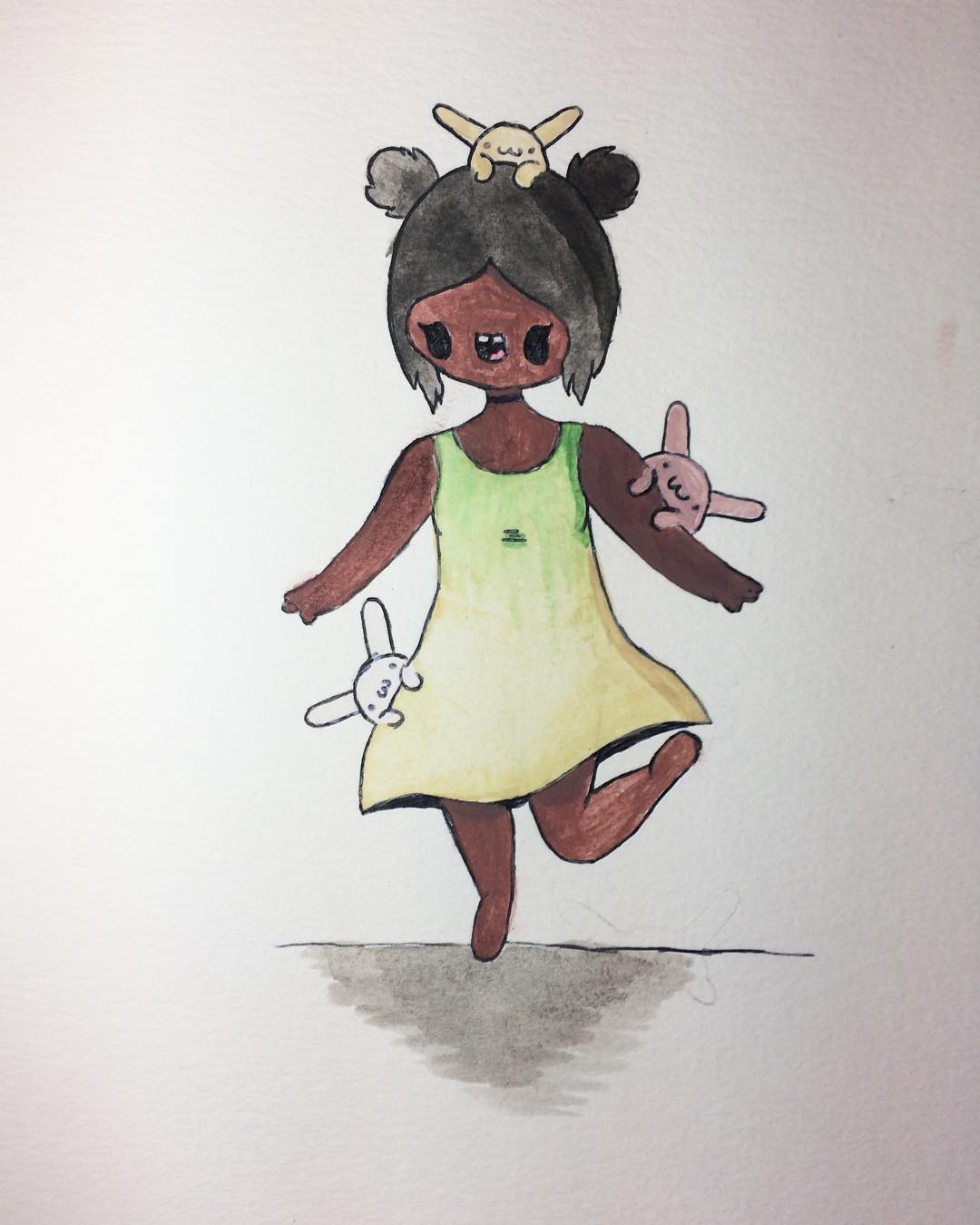 1080x1350 Pickle Drawz - Watercolor Hashtags