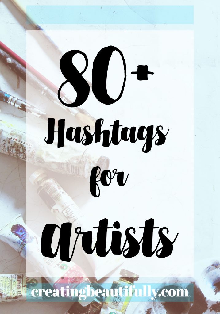 717x1024 Hashtags For Artists - Watercolor Hashtags