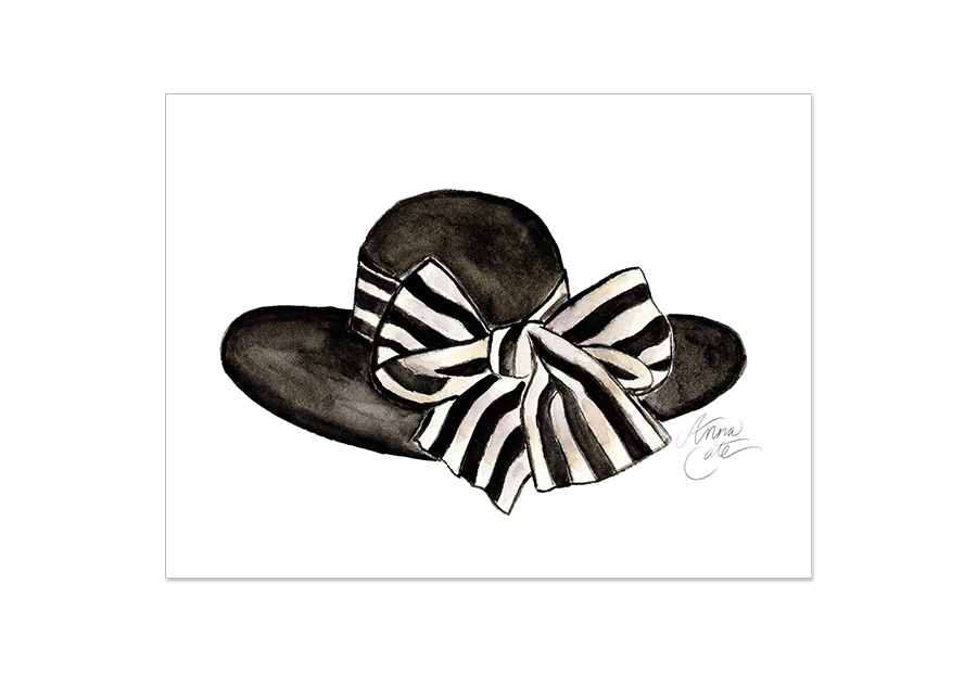 900x620 Watercolor - Watercolor Hat