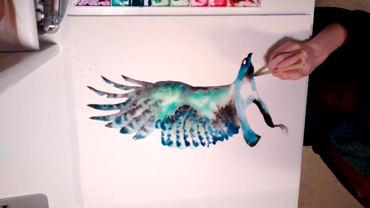 1280x720 Hawk Spirit Animal Watercolor Painting Amp Meaning - Watercolor Hawk