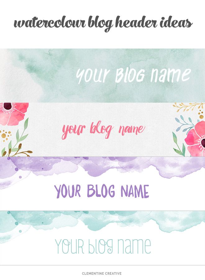 660x900 Free Creative Blog Headers To Download Tips - Watercolor Header