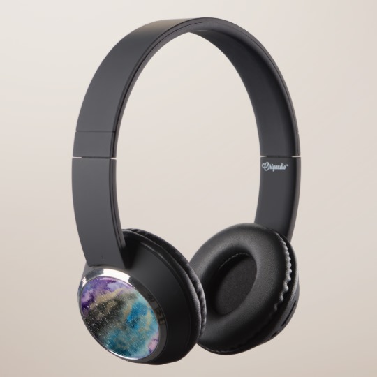540x540 Galaxy Print Outer Space Watercolor Headphones - Watercolor Headphones