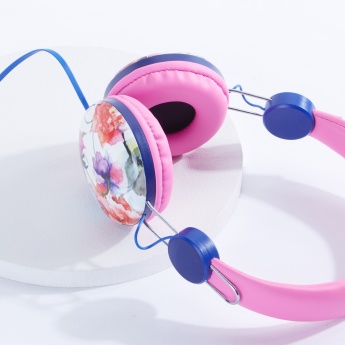 345x345 Merkury Innovations Watercolor Floral Headphones With Mic - Watercolor Headphones