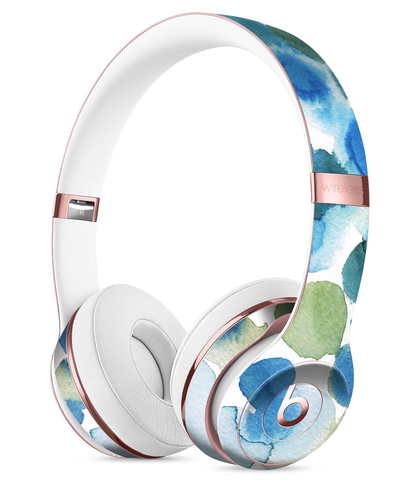 1420x1662 Absorbed Watercolor Texture V3 Full Body Skin Kit For The Beats By - Watercolor Headphones