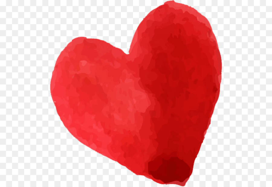 900x620 Heart Watercolor Painting Sticker Clip Art - Watercolor Heart