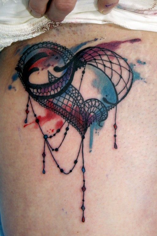 Watercolor Heart Tattoo