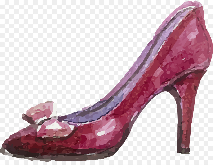 900x700 High Heeled Footwear Shoe - Watercolor Heels