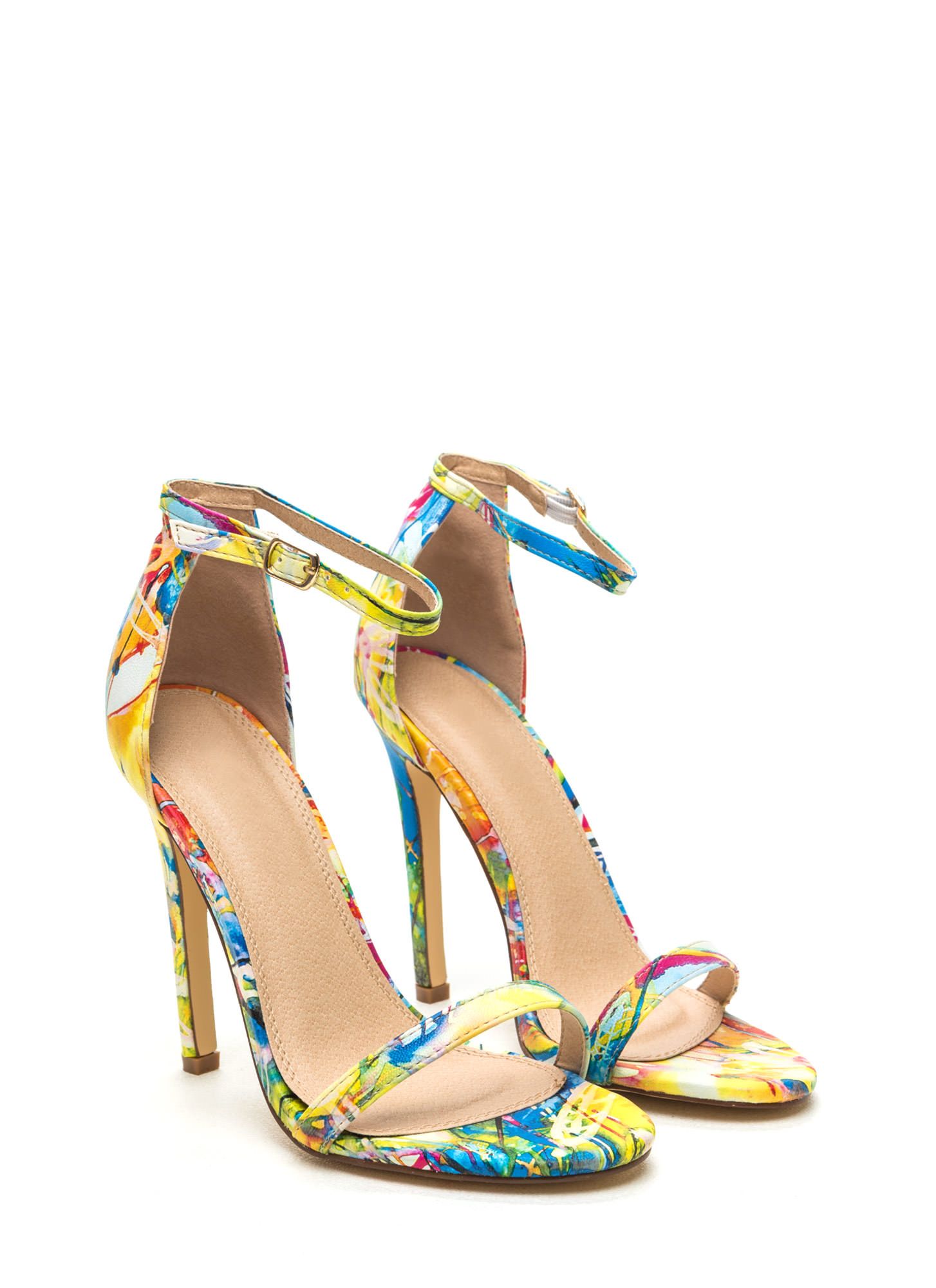 1454x2000 Skinny Feels Strappy Watercolor Heels Shoe Lovers - Watercolor Heels