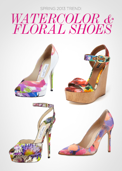 418x582 Spring 2013 Trends Watercolor Amp Floral Shoes Ladylux - Watercolor Heels
