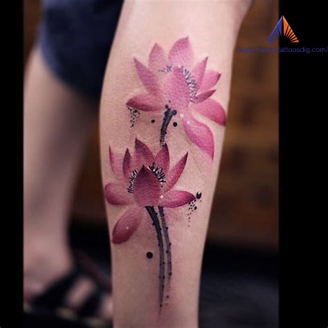 474x474 Best Watercolor Flower Tattoo Design Ideas For Girls Or Woman - Watercolor Hibiscus Tattoo