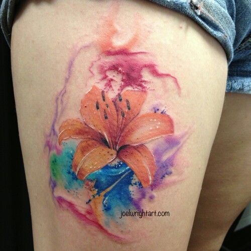 500x500 Watercolor Hibiscus Tattoo Everything...but Food! - Watercolor Hibiscus Tattoo