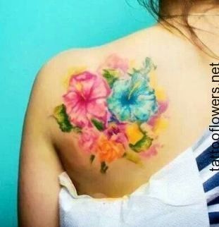 311x322 Watercolor Hibiscus Tattoo... Sweet Tattoos - Watercolor Hibiscus Tattoo