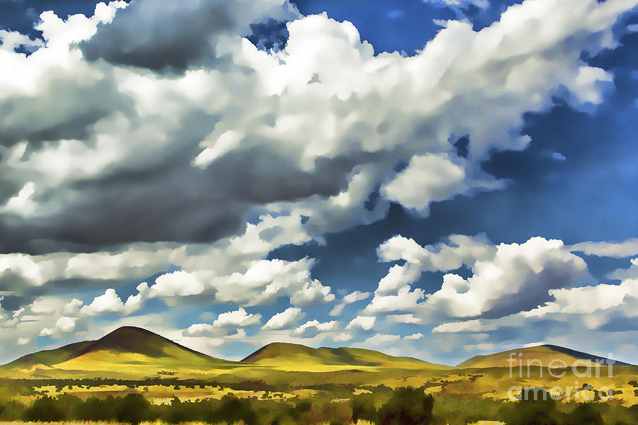 900x600 Rolling Hills Watercolor Painting By Nicholas Pappagallo Jr - Watercolor Hills