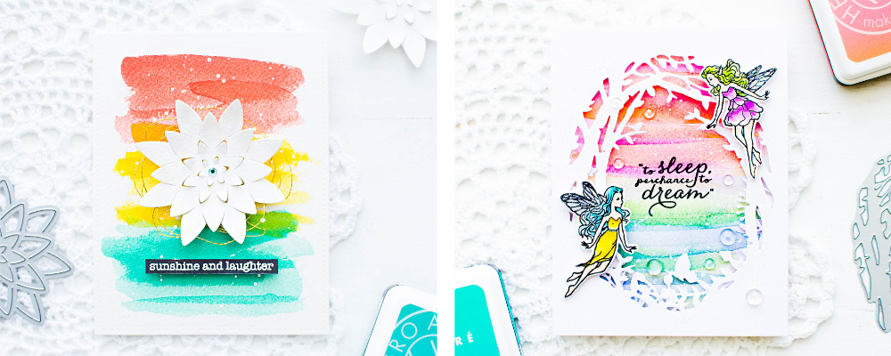 1000x400 Video Watercolor Hipster Card With Bold Brushstrokes - Watercolor Hipster