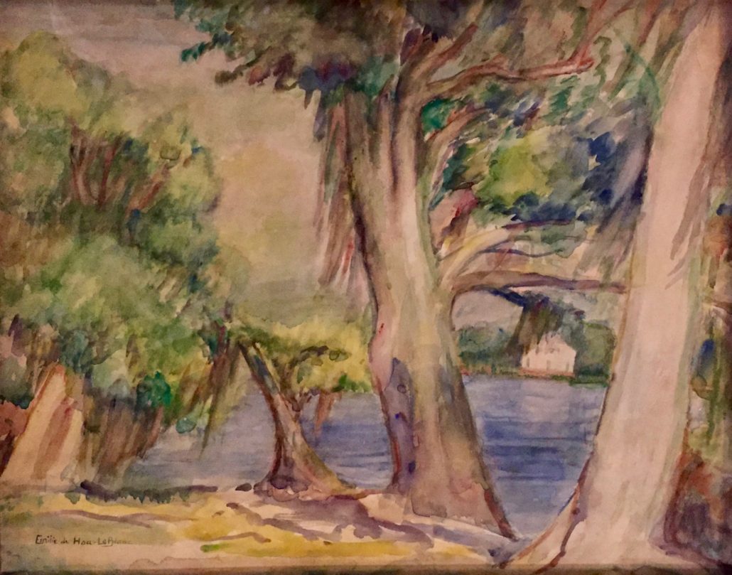 1030x809 Marie De Hoa Leblanc L. Ruth Gallery Of Louisiana Art - Watercolor Hoa