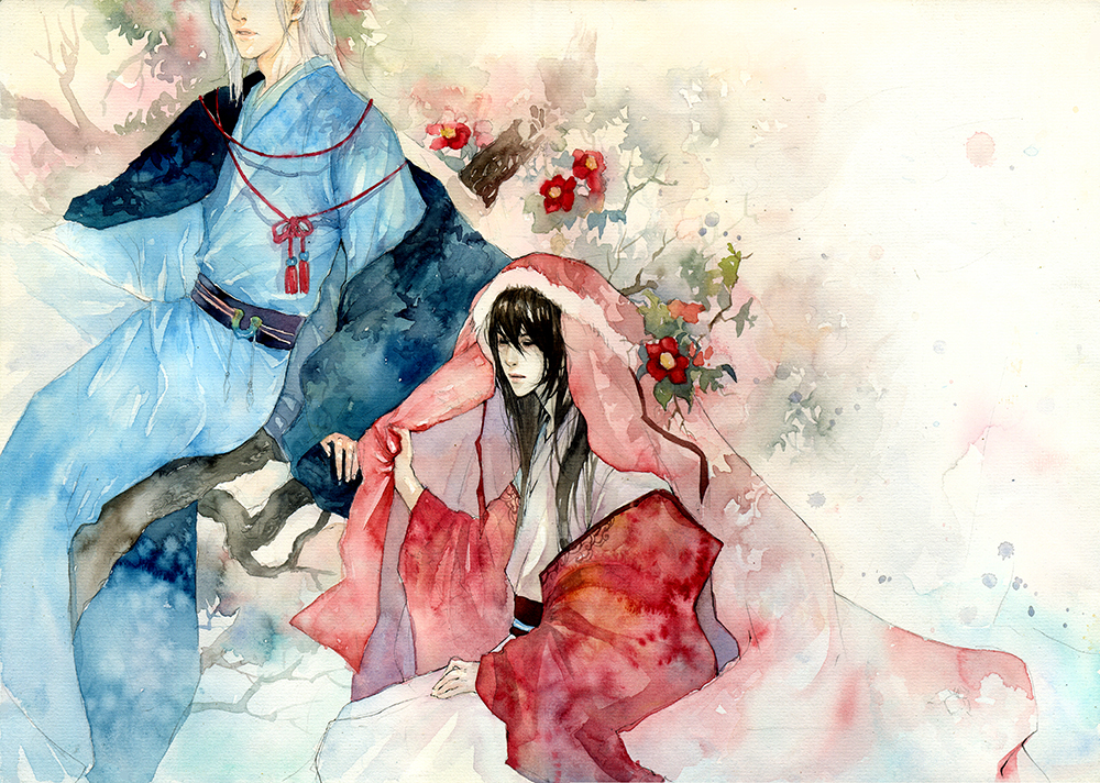 1000x712 Tra Hoa By Sinvia - Watercolor Hoa