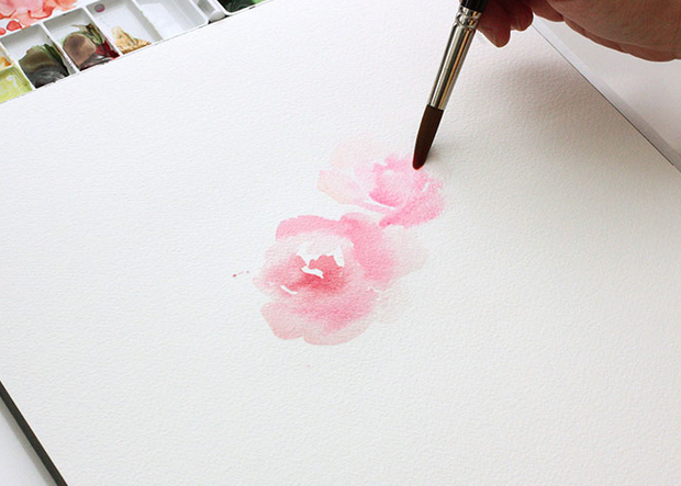 620x443 Watercolor Tutorial Part 2 Blending - Watercolor Hoa