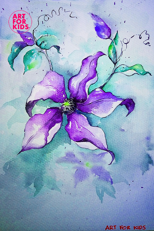 600x900 Hoa Watercolor - Watercolor Hoa