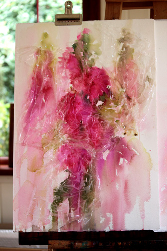 333x500 Watercolours With Life Florals In Watercolour Hollyhocks - Watercolor Hollyhocks