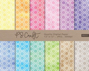 340x270 Honeycomb Watercolor Etsy - Watercolor Honeycomb