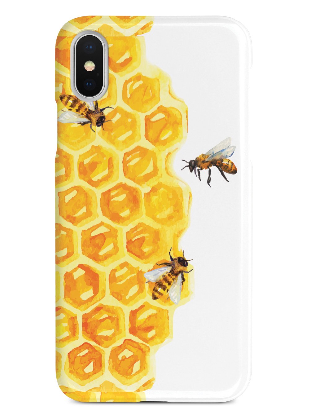 1004x1339 Watercolor Bees On Honeycomb - Watercolor Honeycomb