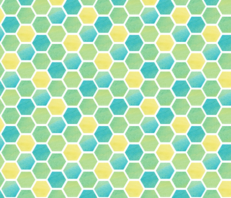 470x403 Watercolor Honeycomb Giftwrap - Watercolor Honeycomb