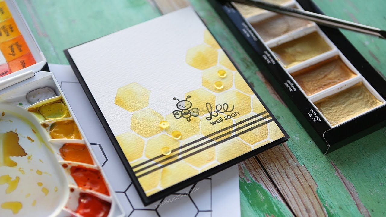 1280x720 Diy Honeycomb Pattern - Watercolor Honeycomb