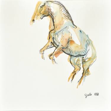375x375 Original Horse Watercolor Paintings For Sale Saatchi Art - Watercolor Horse