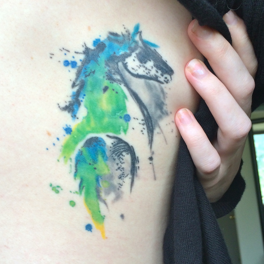 1025x1024 My Watercolor Horse From Deanna Wardin - Watercolor Horse Tattoo